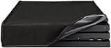 eXtremeRate Black Horizontal Dust Cover for PS4 Pro Console, Soft Neat Lining Dust Guard for PS4 Pro Console, Anti Scratch Waterproof Cover Protector Sleeve for PS4 Pro Console