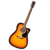 Fender FA-25CE Dreadnought Acoustic Electric Guitar, Beginner Guitar, with 2-Year Warranty, Includes On-Board Volume and Tone Controls, Comes with Free Lessons, Sunburst