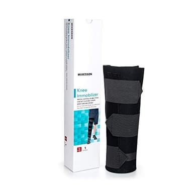 McKesson Knee Immobilizer Brace, Adjustable Leg Straightener, One Size Fits Most, 29 in Circumference, 16 in Length, 1 Count