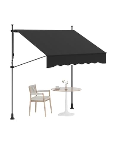 GarveeLife Retractable Awning, Black