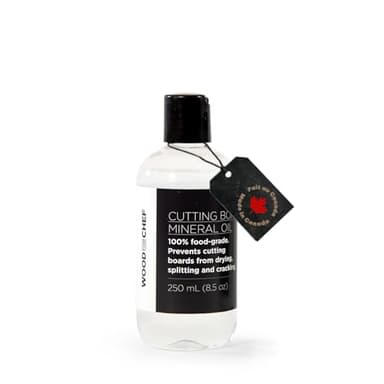 Cutting Board Food Grade Mineral Oil (8.5 oz) - Revitalize Cutting Board, Butcher Block, Countertops, Wood Utensils and Stainless Steel - Food Safe - Made in North America