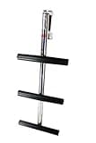 Pactrade Marine 3 Step Stainless Steel Boat Transom Diving Ladder Sport Dive Ladder with Bracket for Boat Yacht Pontoon Swimming Pool