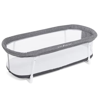 Baby Delight Snuggle Nest Bassinet, Portable Baby Bed, for Infants 0 – 5 Months, Charcoal Tweed