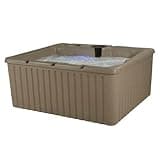 Aqualife Current Hot Tub, 4-Adult Capasity, Plug and Play Spa with Stainless Steel Heater and Free Clip on Cover for Protection