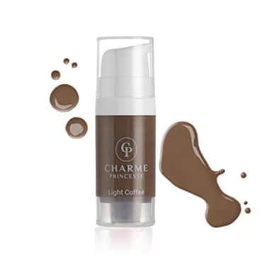 Charme Princesse Pigment Permanent Ink Micropigment Cosmetic Ink Eyebrow Eyeliner Lips Cosmetic Light Coffee Color Pigment Hand Extruded 10ml PI603-10-007