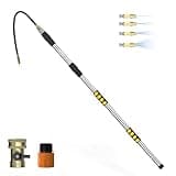 SISUPASSIE 20FT Reach Gutter Cleaning Tools from Ground, Telescopic Rain Gutter Cleaners Tool with Quick Connect Adapter and Bendable Wand for 2nd Story House