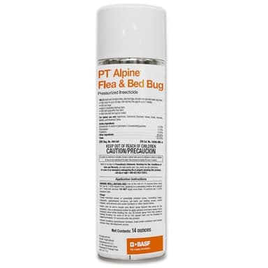 BASF PT Alpine Flea & Bed Bug Killer, Fast Acting Insecticide, Extended Long Lasting Pest Control Formula, Quick Dry, Non-staining, Ready to Use Spray Can 14 oz