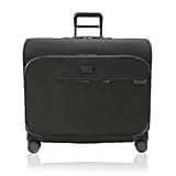 Briggs & Riley Deluxe Wardrobe Spinner - Checked Luggage for Travel, Suitcases with Wheels, Softside Rolling Bag for Men & Women, Built in Hook for Clothes - Baseline Collection, Black