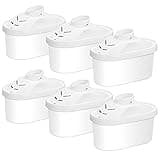 Hskyhan Alkaline Water Filter Cartridge - Replacement Pitcher Water Filters, Improve PH, 7 Stage Filteration System To Purify, 6 Pack
