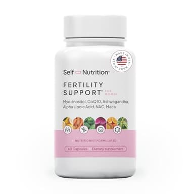 SELF NUTRITION Fertility Support for Women | Conception for Her, Coenzyme Q10, Ashwagandha, Myo-Inositol & More| Support Cycle Regularity & Ovulation| Vegan, Non-GMO, USA Made-60 Capsules