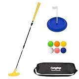 KINGTOP Adjustable Golf Putters for Men and Women, Right and Left Handed Golf Putter Club for Kids | Teens | Adults, Putting Training Combo Pack with Putting Cup and Practice Foam Balls, 1-Pack