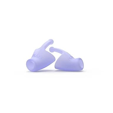 Flare Calmer | Ear Plugs Alternative | Daily Noise Relief | Sound Sensitivity | Stress Relief | No Muffling | Improve Wellbeing | Comfy, Reusable, Soft Silicone Earplugs | Soft Purple