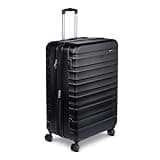 Amazon Basics 30" Hardside Checked Luggage, Hardshell Suitcase With Wheels, Expandable For Up to 15% More Space, With Scratch-Resistant Surface, Four Multi-directional Wheels, Black
