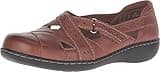 CLARKS Women's, Ashland Spin Slip On Shoe Tan 9 WW