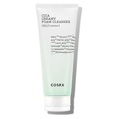 COSRX Pure Fit Cica Creamy Foam Cleanser, 5.07 fl oz / 150ml | Mild Cleanser for Sensitive Skin | 91% Naturally Derived Centella Complex | Animal Testing Free, Paraben Free, Korean Skin Care