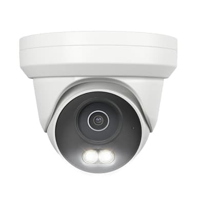 UNILOOK 4K PoE Security Camera, 8MP Turret IP Camera Outdoor Indoor Wired, 100ft Smart Color Night Vision, Human/Vehicle Detection, IP66 Built-in Audio, @20fps, Wide Angle, Metal Housing, NDAA