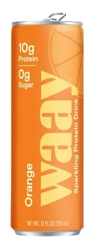 Waay Orange Sparkling Protein Water, 12 FZ