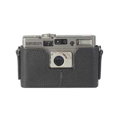 DBZZ TC-1 Case case Handmade Genuine Leather Camera Protective Half Camera case, for MINOLTA TC1 (Black)