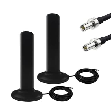 5G 4G LTE Magnetic Base Antenna, Dual TS9 Connectors Compatible with Netgear AT&T Nighthawk M6 (MR6110 MR6500) M5 (MR5100 MR5200) M1 MR1100,LB2120 Hotspots Router 2 Pack