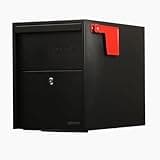 Post Mount Mailbox | Large Size - Anti-Theft Locking Mailbox, 15.5" H x 12" W x 18.5" D, Weatherproof Mailboxes for Outside The House