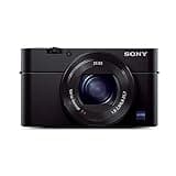 Sony RX100 III 20.1 MP Premium Compact Digital Camera w/1-inch Sensor and 24-70mm F1.8-2.8 ZEISS Zoom Lens (DSCRX100M3/B), 6in l x 4.65in w x 2.93in h, Black