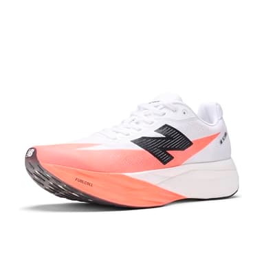 New Balance Women's FuelCell SuperComp Elite V5 Running Shoe, Urgent Red/White/Black, 10 M