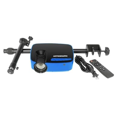 Artograph Flare 100 Digital Art Projector with Adjustable Monopod Stand, Blue/Black – 1080p Native Resolution, Built-In Art Grids for Drawing and Tracing, WiFi and HDMI Compatible