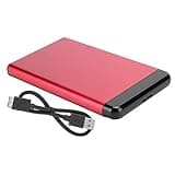 Qiilu External Hard Drive 4Tb 2Tb External Hard Drive Aluminum Alloy Mobile Hard Disk Box Usb3.0 Portable 2.5In Ssd Sata Aluminum Alloy Enclosure 8Tb (Red)(Not The Hard Drive)