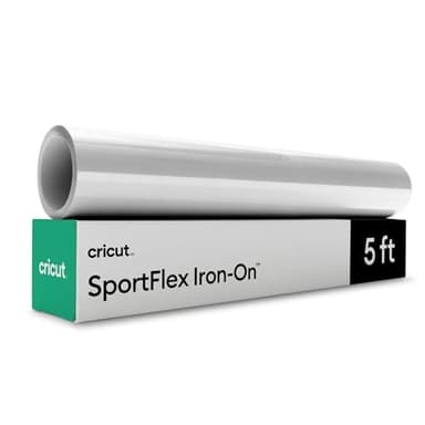 Cricut® SportFlex Iron-On, White (5 ft) - HTV Heat Transfer Vinyl for Sportswear