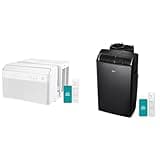 Midea 10,000 BTU U-Shaped Smart Inverter Window AC Bundle with 12,000 BTU High Efficiency Inverter Ultra Quiet Portable AC