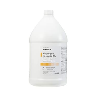 McKesson Hydrogen Peroxide 3%, 1 Gallon [Pack of 1] Topical Solution USP, First Aid Antiseptic, Oral Debriding Agent