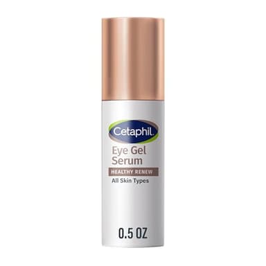 Cetaphil Healthy Renew Hydrating Eye Gel Serum 0.5 Oz, 24Hr Under Eye Cream for Anti Aging, Reduces the Appearance of Dark Circles and Wrinkles, Retinol Alternative Peptide Serum, For Sensitive Skin