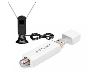 USB Digital TV Tuner DVR Adapter for Over-The-Air + Clear QAM Channels