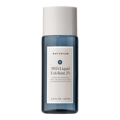 Naturium BHA Liquid Exfoliant 2%, Leave-on Face & Skin Care Exfoliating Pore Treatment, with Salicylic Acid & Bioactive Fruit Acids, Packaging May Vary, 4 oz