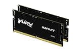 Kingston FURY Impact 32GB (2x16GB) 5600MT/s DDR5 CL40 Laptop Memory Kit of 2 | Lower Power Comsumption | Intel XMP 3.0 | Plug N Play | KF556S40IBK2-32