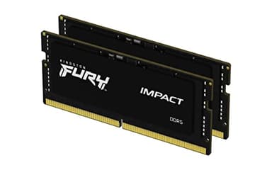 Kingston FURY Impact 32GB (2x16GB) 5600MT/s DDR5 CL40 Laptop Memory Kit of 2 | Lower Power Consumption | Intel XMP 3.0 | Plug N Play | KF556S40IBK2-32