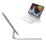 HENGHUI Keyboard for iPad Mini 7 A17 Pro/iPad Mini 6th Generation Magnetic Keyboard Case Floating Cantilever Stand Multi-Touch Trackpad Backlit Keys for iPad Mini 6 (White)
