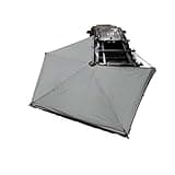Overland Vehicle Systems HD Nomadic 270 LTE Driver Side 270 Degree Awning - Black 1000G PVC Travel Cover - Dark Gray Body with Green Trim - Brackets and Hardware Included