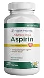 Health Pharma Aspirin 81 mg (1000 Enteric Coated Tablets) | Adult Low Dose Strength Pain Reliever (NSAID) | Safe Pain Relief for Minor Aches and Pain | Value Pack Generic