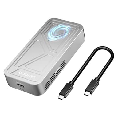 SEINIKAY 40Gbps M.2 NVME Enclosure with Cooling Fan,USB 4 NVMe Enclosure,Compatible with Thunderbolt 4/3/USB3.2/3.1/3.0/2.0