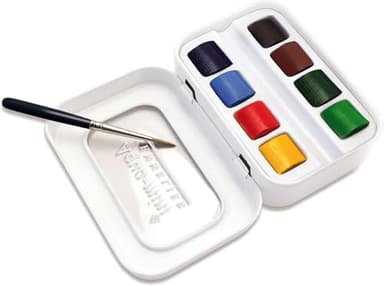 SENNELIER L'Aquarelle French Watercolor Paint, Aqua Mini Set of 8 Half Pans