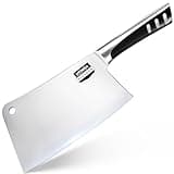 Utopia Kitchen 7 inch Cleaver Knife Stainless Steel Chef Butcher Knives for Meat & Vegetable Multipurpose Kitchen Chef Knife Chopping Bone