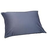 Focustree Microbead Throw Pillow with Removable Cover Bed Body Microbead Pillow Neck Head Back Support, Spandex Soft Silky Fabric for Sleeping and Travel Sofa Bedroom Comfortable (Space Gray)