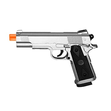CYMA 1911 Tactical Chrome Metal Spring Pistol (Silver)