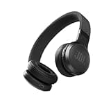 JBL Live 460NC wireless on-ear Noise Cancelling headphones with 50H battery, microphone for calls, lightweight and comfortable, and Alexa Built-in (Optimized for Android), iOS compatible (Black)