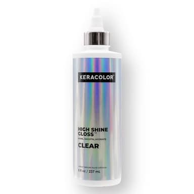 Keracolor High Shine Clear Hair Gloss, In-Shower Hair Glaze for Smoothness and Shine, Glossing Treatment, Transparent, 8 Fl Oz