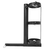BERPET Oxygen Tank Holder Cane Holder 2-in-1, Mobility Scooter Electric Wheelchair Accessories, Suitable for Scooters & Power Chairs Equipped with 1" X 1" Hitch Receiver, 18.9" x 6" x 17.6"