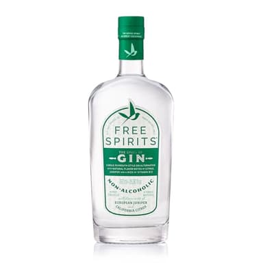 Free Spirits Non-Alcoholic Gin Spirit - Award Winning Gin Alternative - Low Calorie, Vegan, Gluten-Free with B-Vitamins - Natural Ingredients for Delicious Cocktails - 750 ml Bottle