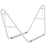 Homgava Universal 2-Person Hammock Stand, 660LBS Capacity,Heavy Duty Steel Hammock Stand, Fits 9.6-14ft Hammocks, Indoor and Outdoor Universal Hammock Stand,White