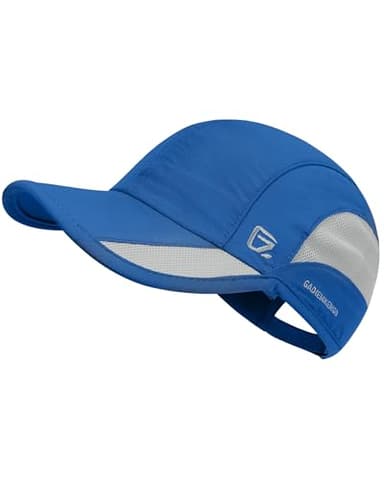 GADIEMKENSD Outdoor Running Hat Men's Cooling UPF50+ Womens Baseball Cap Sport Mesh Sun Hat Trucker Dad Hats Quick Dry Breathable Unstructured for Summer Camping Fishing Hiking Blue S/M 6 7/8-7 1/4